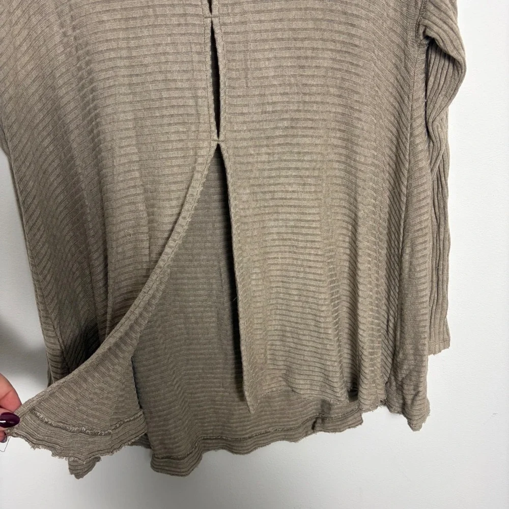 Free People We The Free Lovers Rib Oversized Open Back Tunic‎ Sweater Medium